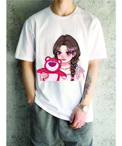 in áo thun gấu dâu lotso