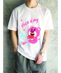 in áo thun gấu dâu lotso