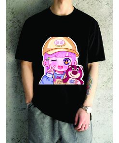 in áo thun gấu dâu lotso