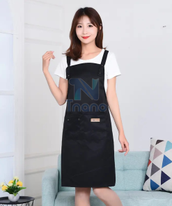 Tạp dề pha chế +20 mẫu đẹp nhất 2023 - TD14 - Đen