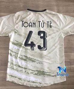 áo bóng đá vải mè lục giác