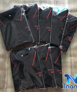 áo thun cổ trụ caffe saphie