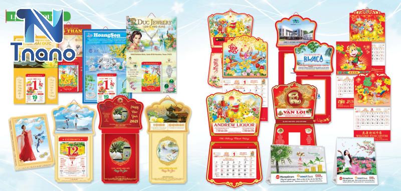 Lịch thiết kế độc quyền mang giá trị quảng cáo rất lớn