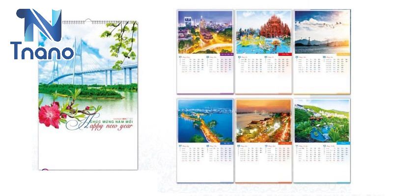Thành phẩm lịch in cho ra có chất lượng cao cấp, sắc nét, chân thực