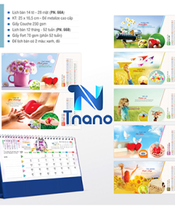 IN LỊCH ĐỂ BÀN - Lịch bàn 2024 Mẫu quà tặng cuộc sống PN66