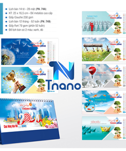 IN LỊCH ĐỂ BÀN - Lịch bàn 2024 Mẫu sáng tạo để thành công PN74