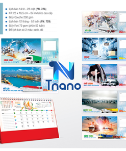 IN LỊCH ĐỂ BÀN - Lịch bàn 2024 Mẫu vận chuyển PN72