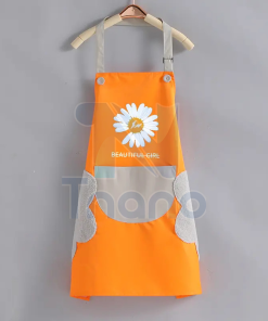 Tạp dề tiệm hoa mẫu 2023 SHOPHOA013 Cam hoa
