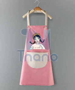 Tạp dề tiệm hoa mẫu 2023 SHOPHOA02 Hồng Nhẹ