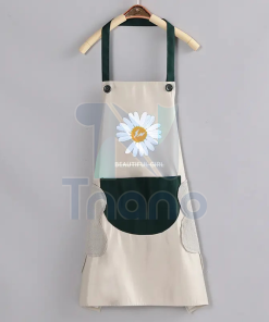 Tạp dề tiệm hoa mẫu 2023 SHOPHOA08 Trắng Rêu