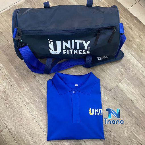 đồng phục áo + túi trống công ty unity