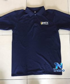 áo thun cổ trụ xanh đen unity