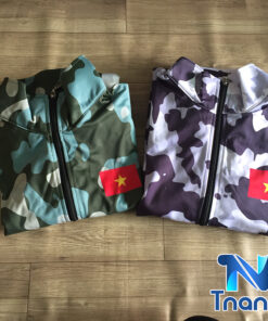 áo khoác nỉ rằn ri