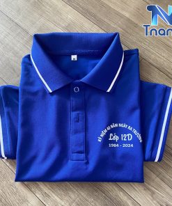áo thun cổ trụ cá sấu thái 4 chiều