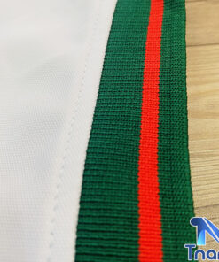 áo thun polo xanh rêu sọc đỏ