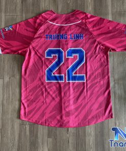áo bóng chày vải mè thái