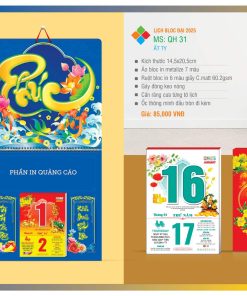 Lịch bloc đại hoa thủy tinh
