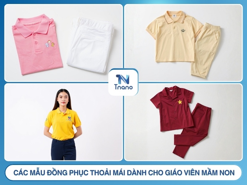 16+ mẫu đồng phục giáo viên mầm non ĐẸP NHẤT 2026 các mẫu đồng phục thoải mái dành cho giáo viên mầm non