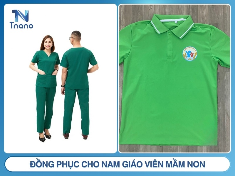 16+ mẫu đồng phục giáo viên mầm non ĐẸP NHẤT 2026 Đồng phục cho nam giáo viên mầm non