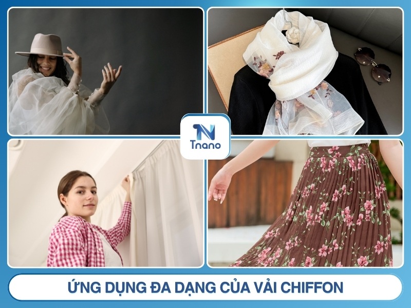 Vải chiffon là gì? Ưu nhược điểm phân loại và ỨNG DỤNG Ứng dụng đa dạng của vải chiffon