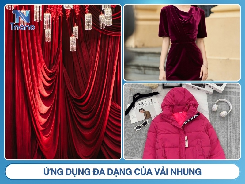 Vải nhung là gì? Ưu nhược điểm & cách nhận biết vải CHUẨN Ứng dụng đa dạng của vải nhung
