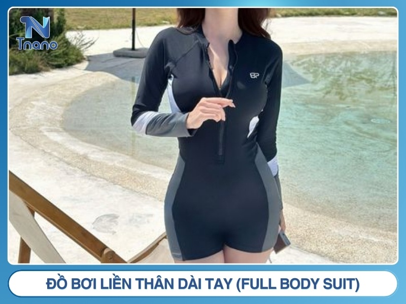 Xưởng may đồ bơi theo yêu cầu GIÁ SỈ tận xưởng TPHCM Đồ bơi liền thân dài tay (Full body suit)