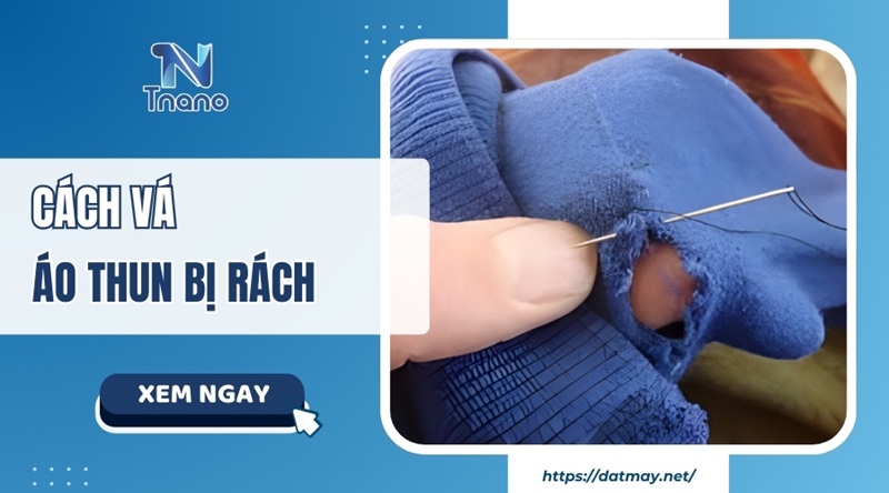 5 cách vá áo thun bị rách ĐƠN GIẢN mà ai cũng làm được