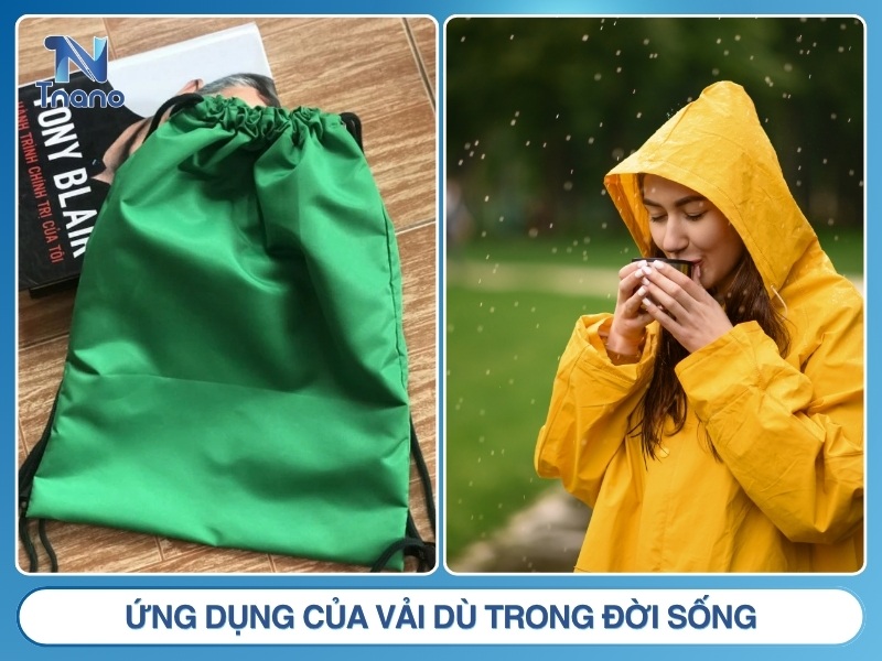 Vải dù là gì? Phân loại ưu nhược điểm và ỨNG DỤNG Ứng dụng của vải dù trong đời sống