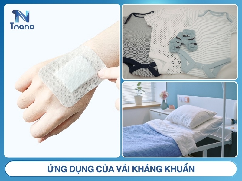 Vải kháng khuẩn là gì? Phân loại ƯU NHƯỢC điểm & ứng dụng Ứng dụng của vải kháng khuẩn