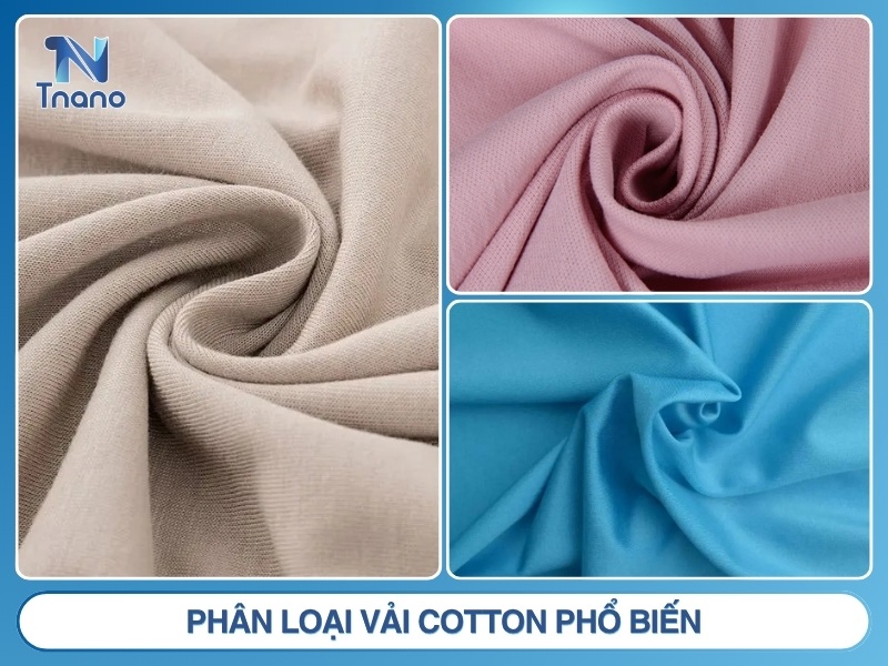 Vải cotton là gì? Ưu nhược điểm PHÂN LOẠI & cách nhận biết Phân loại vải cotton phổ biến