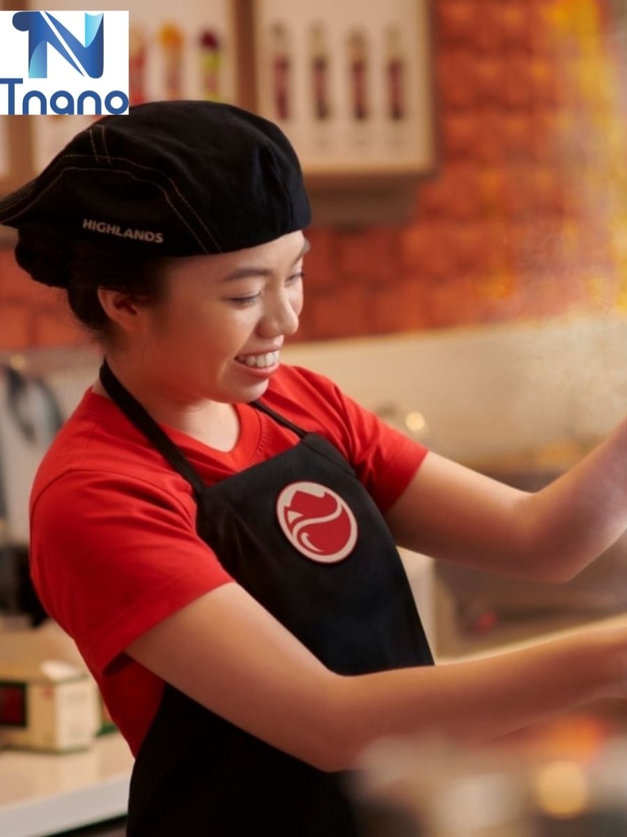 Chất liệu cao cấp của đồng phục Highlands coffee