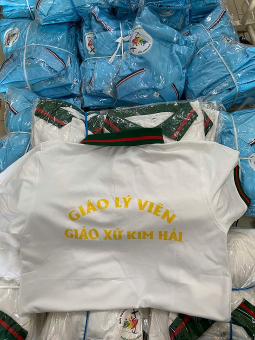 Áo thun cổ trụ logo Năm Thánh
