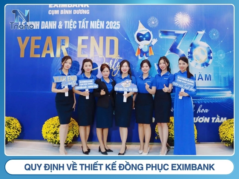 Đồng phục Eximbank: Mẫu đẹp 2026 may nhanh GIÁ SỈ Quy định về thiết kế đồng phục Eximbank