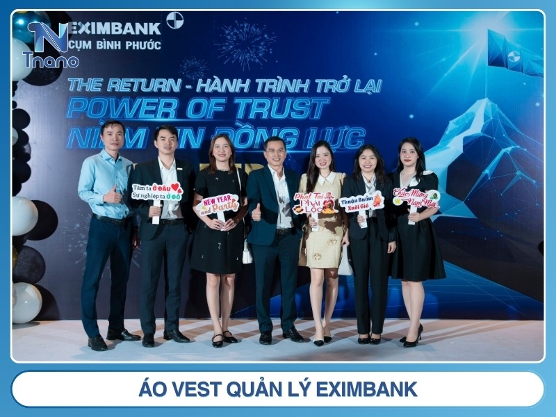 Đồng phục Eximbank: Mẫu đẹp 2026 may nhanh GIÁ SỈ Áo vest quản lý Eximbankximbank