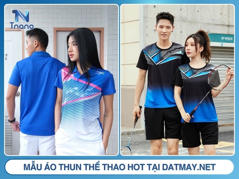 Những mẫu áo thun thể thao nam nữ nổi bật tại Datmay.net