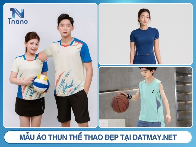 Những mẫu áo thun thể thao nam nữ nổi bật tại Datmay.net