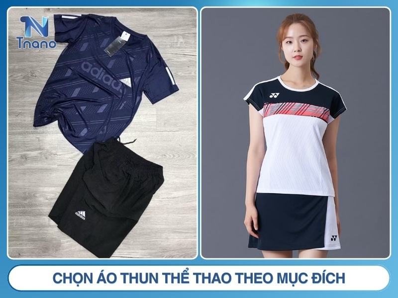 Hướng dẫn cách chọn áo thun thể thao PHÙ HỢP chọn áo thun thể thao theo mục đích
