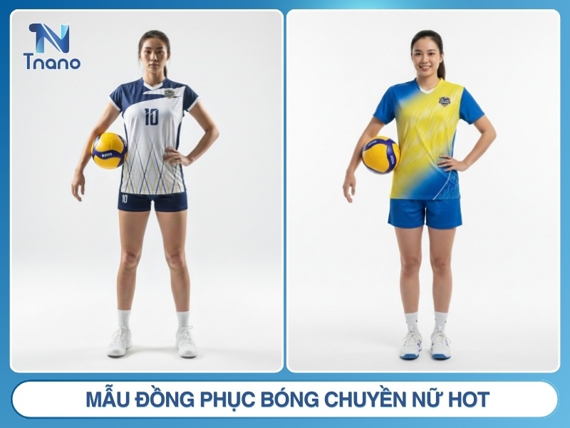 mẫu đồng phục bóng chuyền nam nữ được ưa chuộng hiện nay