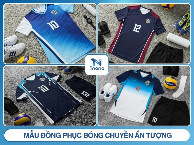 mẫu đồng phục bóng chuyền nam nữ được ưa chuộng hiện nay