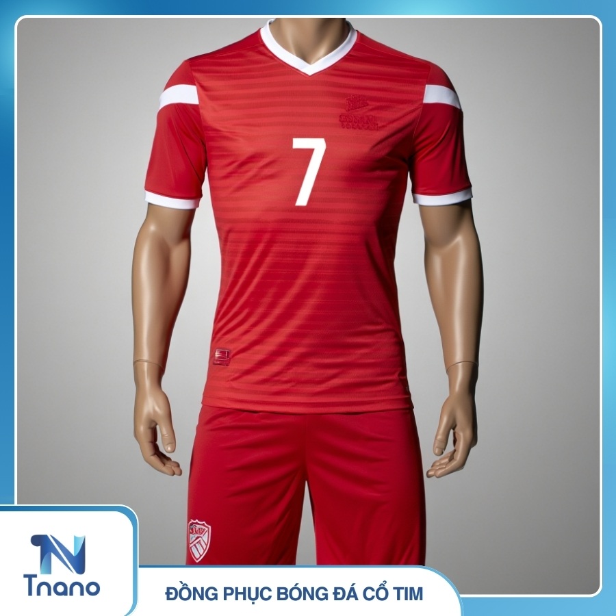 Đồng phục bóng đá cổ tim