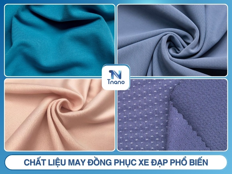 chất liệu may đồng phục xe đạp phổ biến