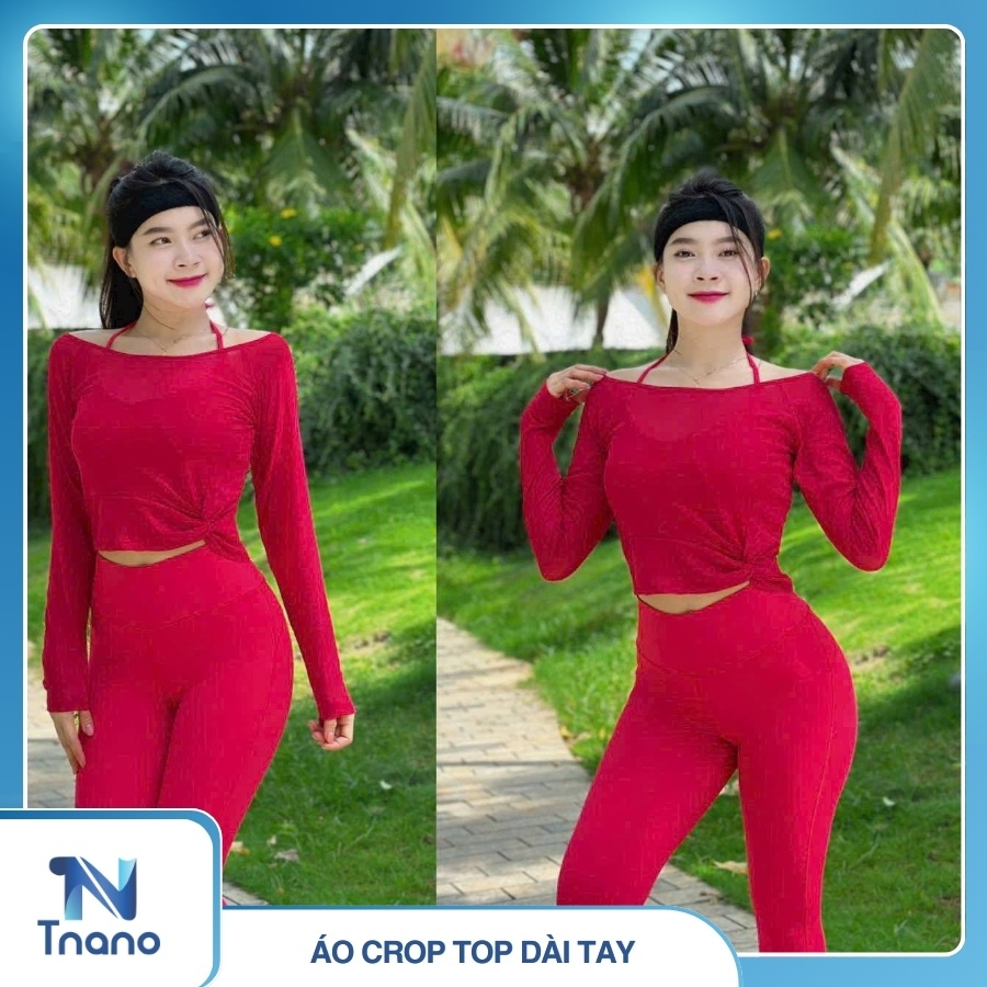 Áo crop top dài tay
