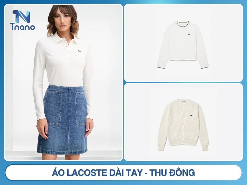 Áo Lacoste dài tay - thu đông