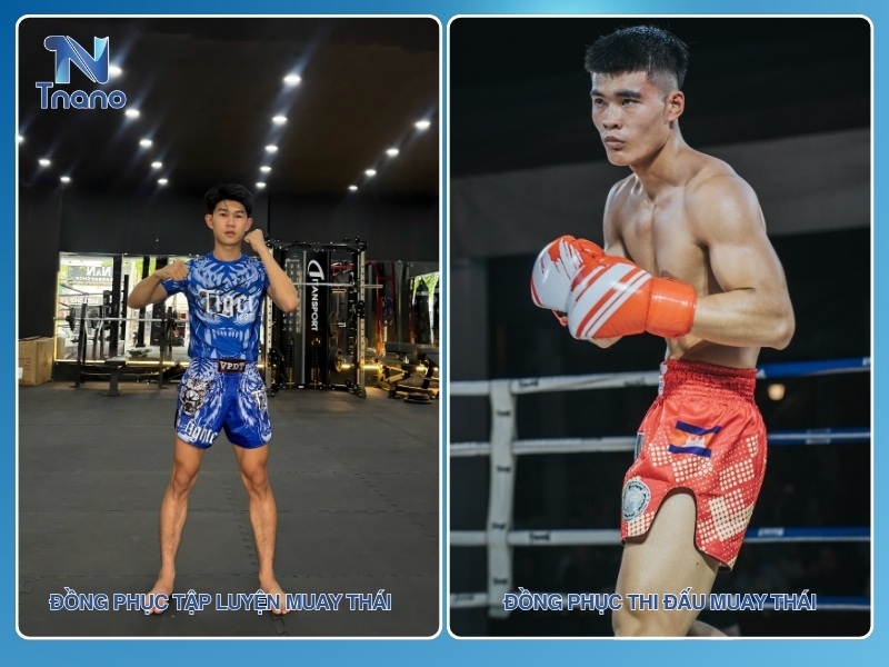 Phân biệt đồng phục tập luyện và đồng phục thi đấu Muay Thái