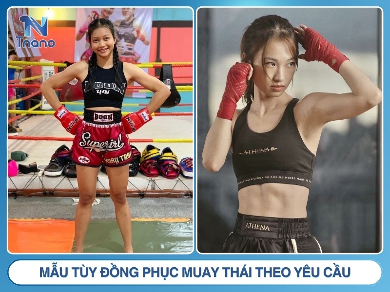 Mẫu tùy đồng phục Muay Thái chỉnh theo yêu cầu