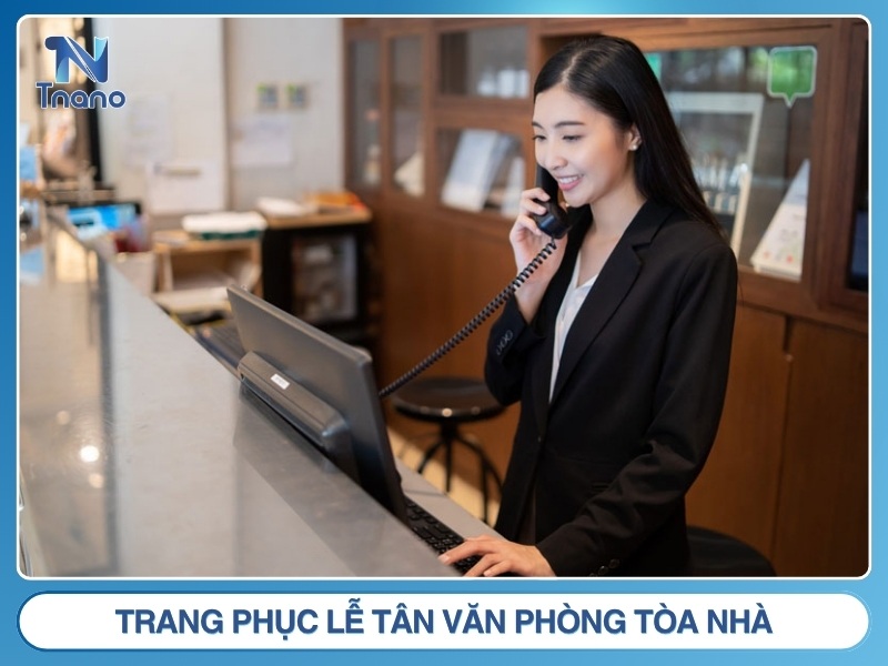Trang phục lễ tân văn phòng tòa nhà