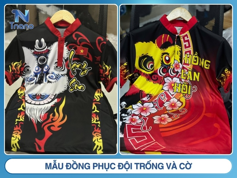 Mẫu đồng phục đội trống và cờ
