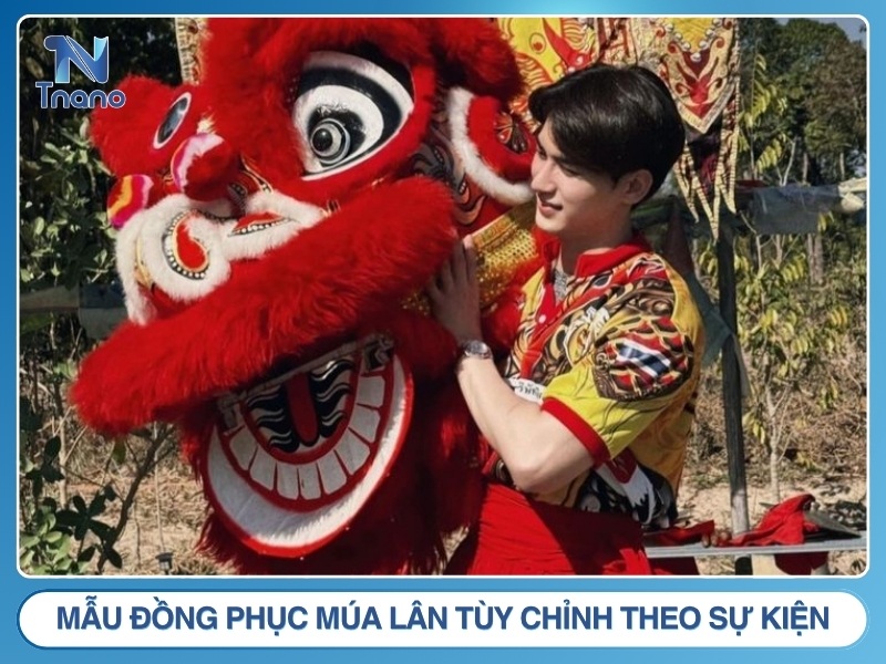 Mẫu đồng phục múa lân tùy chỉnh theo sự kiện
