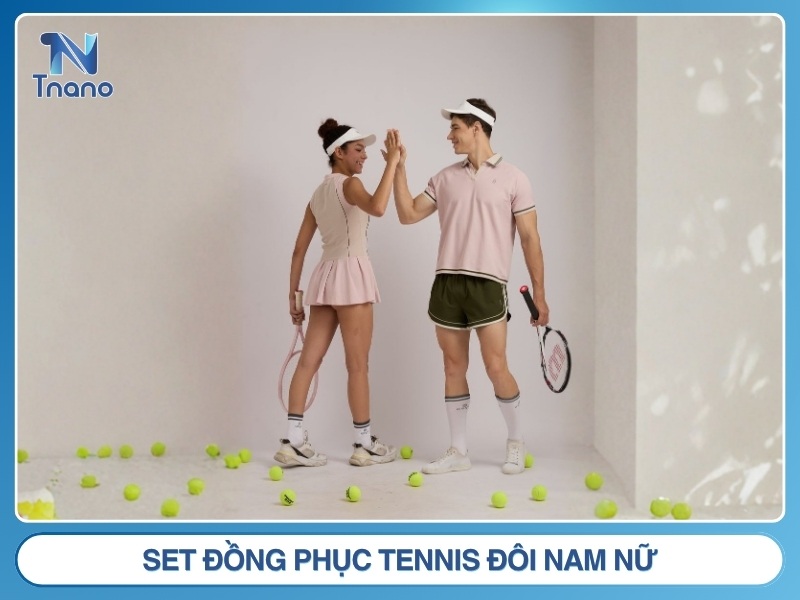 Set đồng phục tennis đôi nam nữ
