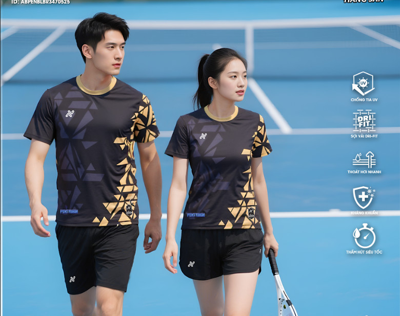 Áo Thể Thao Tennis Thiết Kế Riêng – Khẳng Định Bản Sắc Trên Sân Đấu Áo thể thao tennis thun lạnh – "cứu cánh" cho những ngày nắng nóng